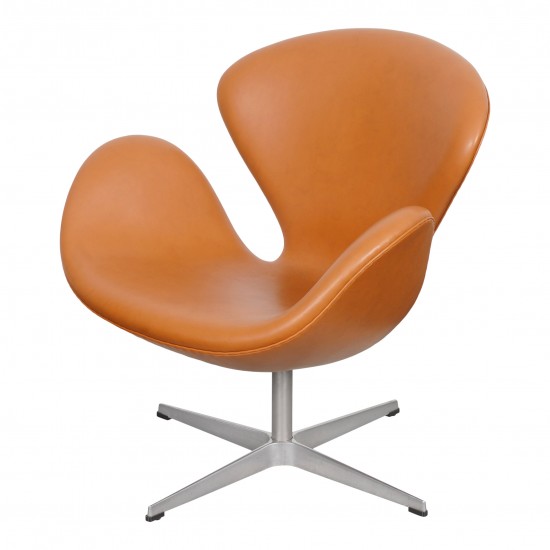 Buy Swan chair cognac classic leather CPH Classic